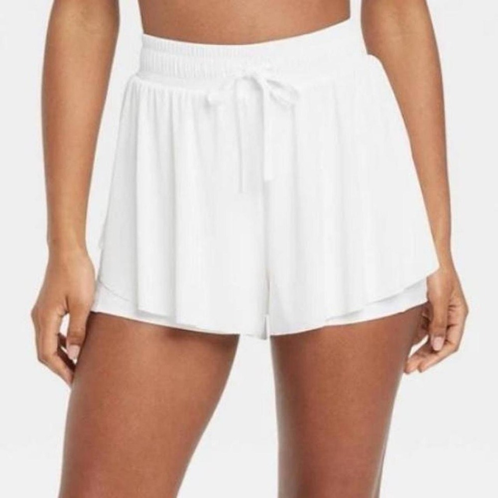 JoyLab Women's Mid-Rise Double Layer Run Shorts with Built in Under Shorts